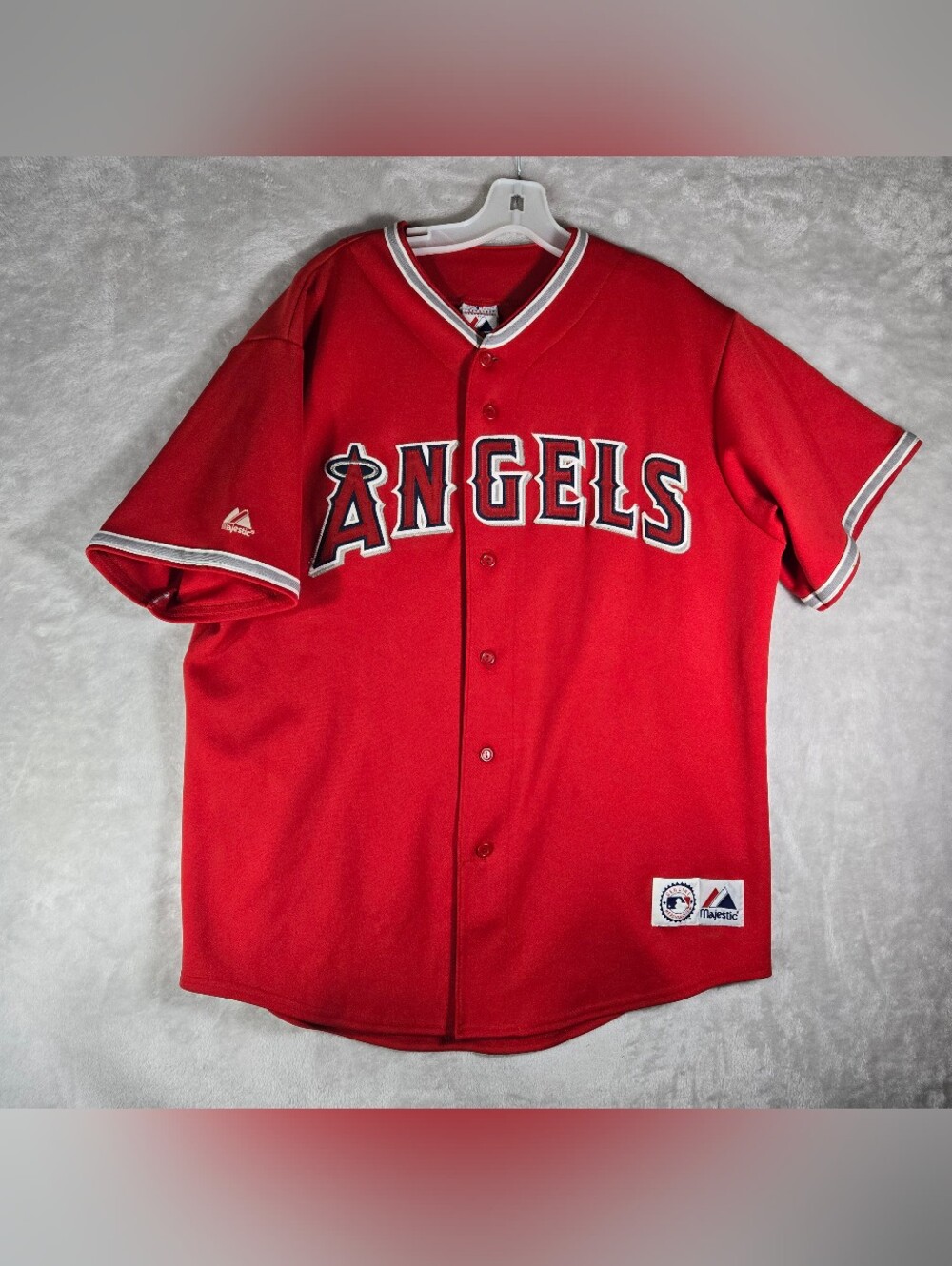 Majestic Authentic Angels Vladimir Guerrero #27 Jersey Mens Size XL Red Vintage